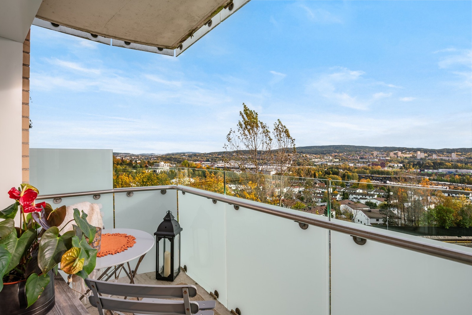 Utsikt fra balkongen Galleribilde