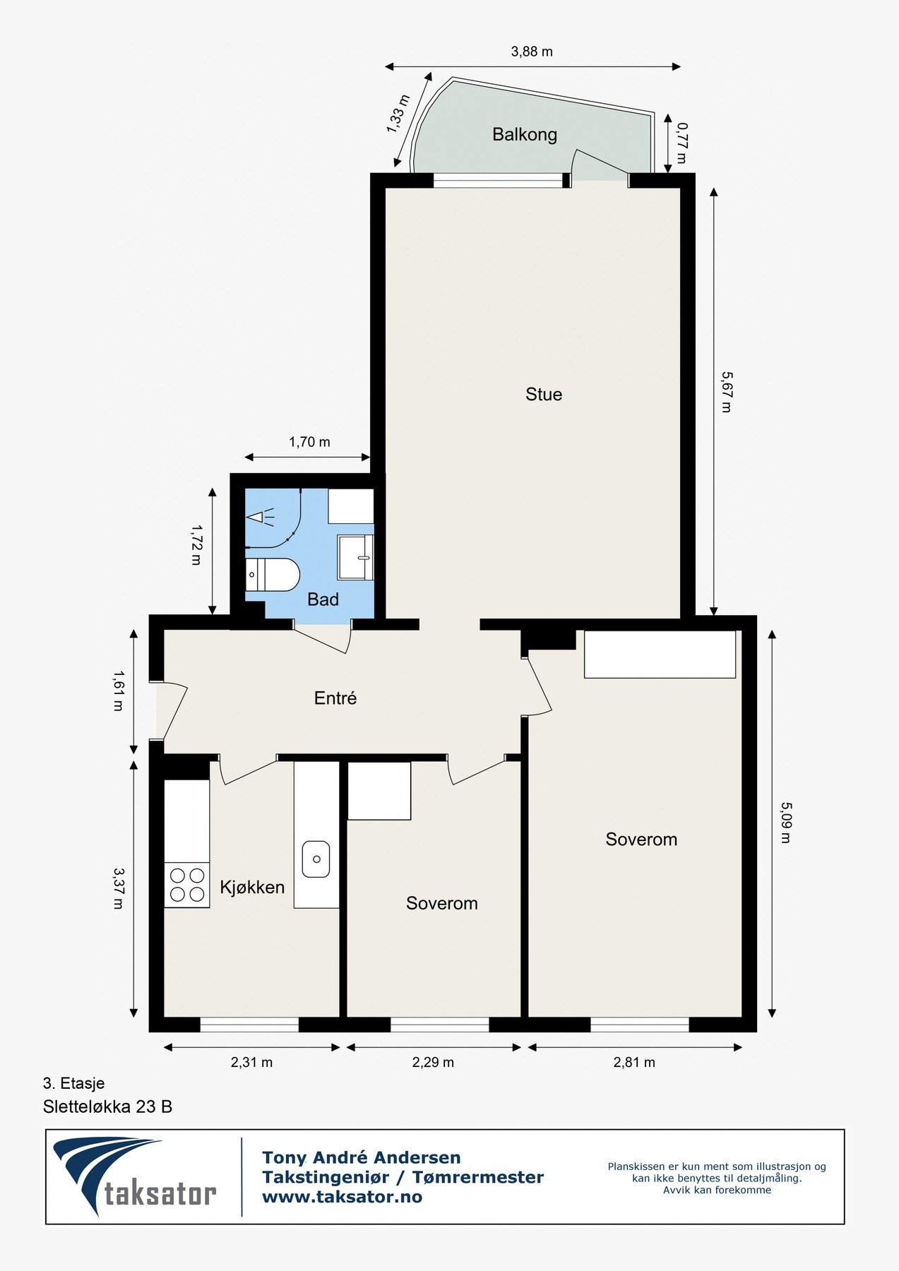 Praktisk planløsning. Galleribilde