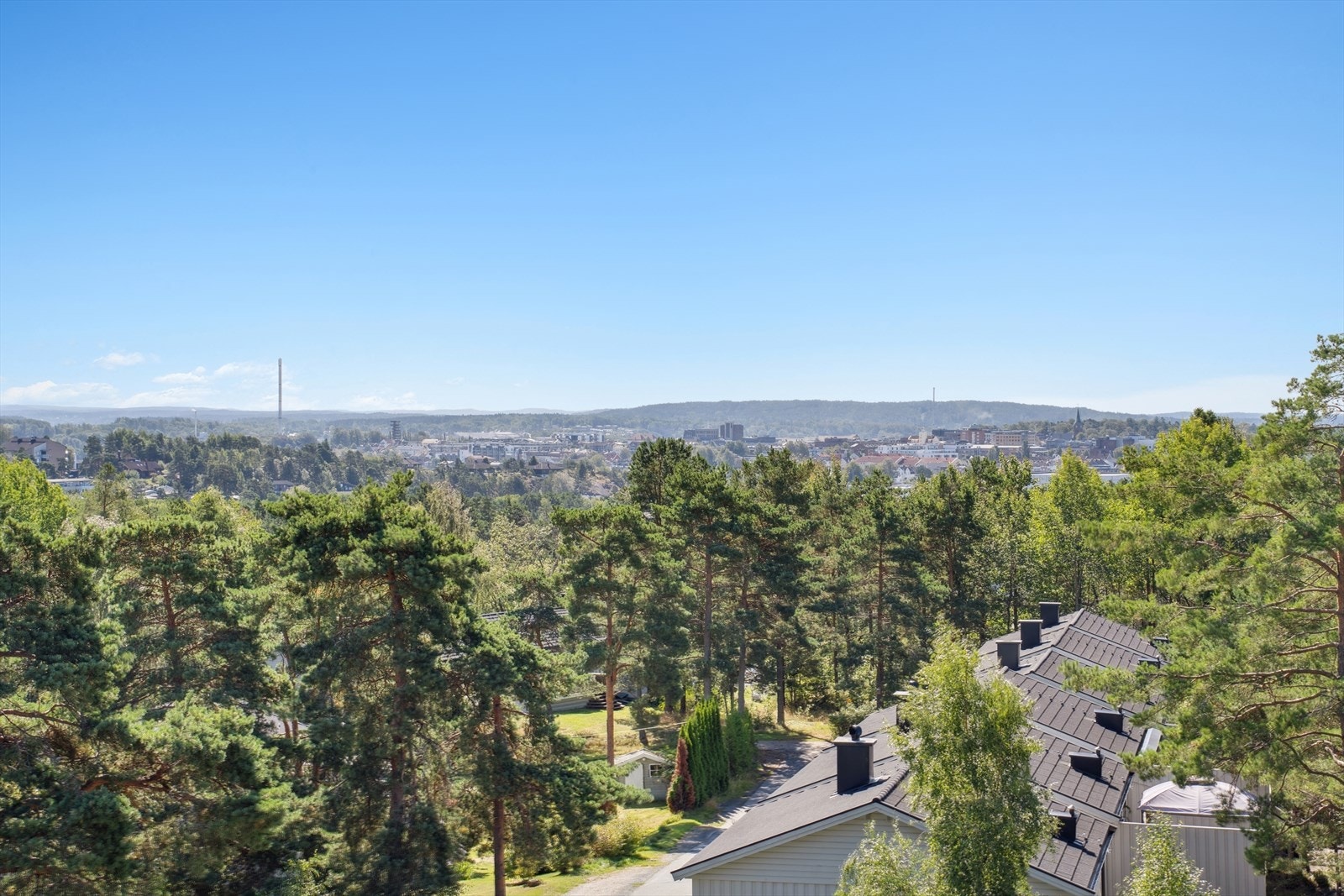 Utsikt fra balkong Galleribilde