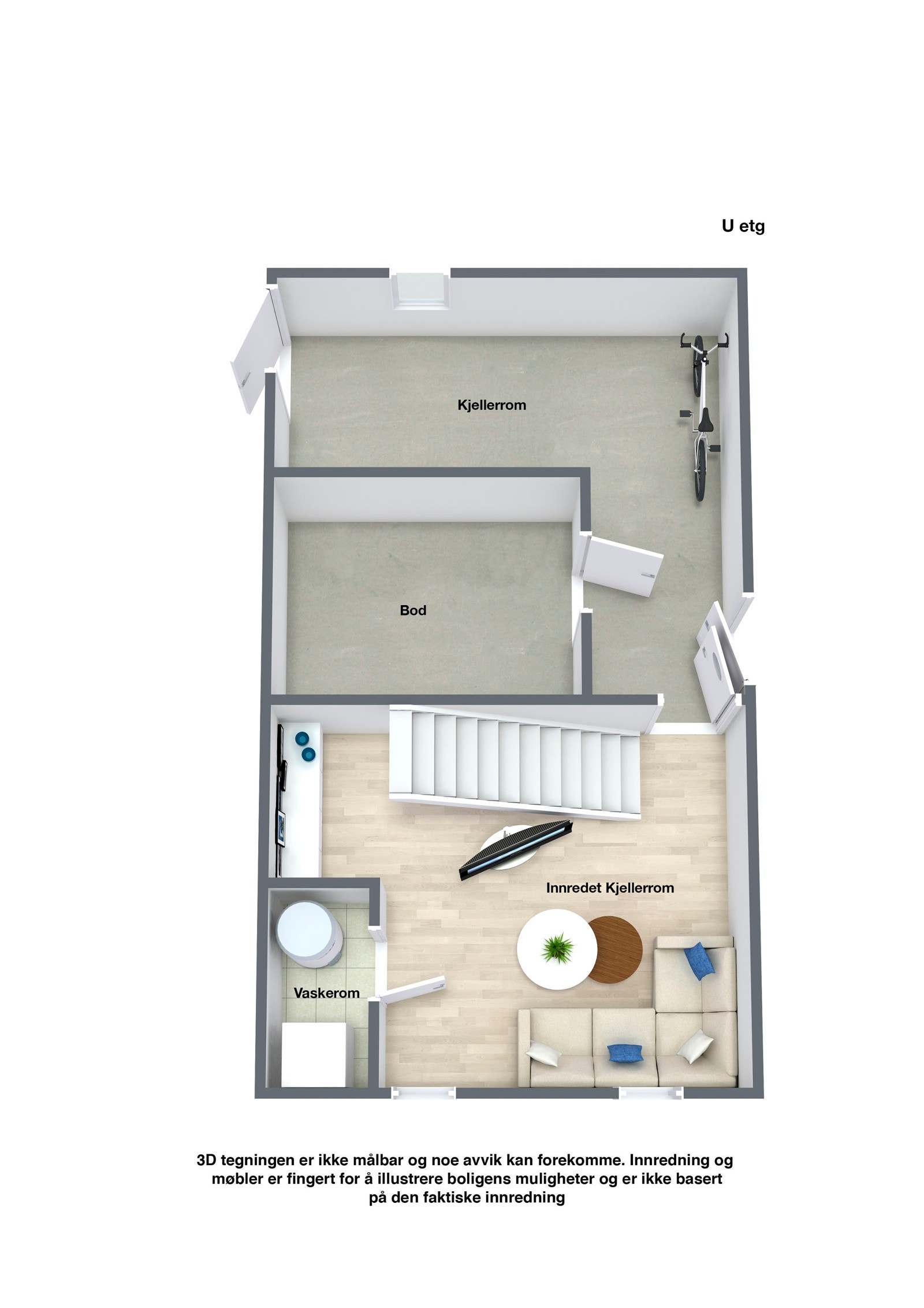 Planskisse kjeller Galleribilde