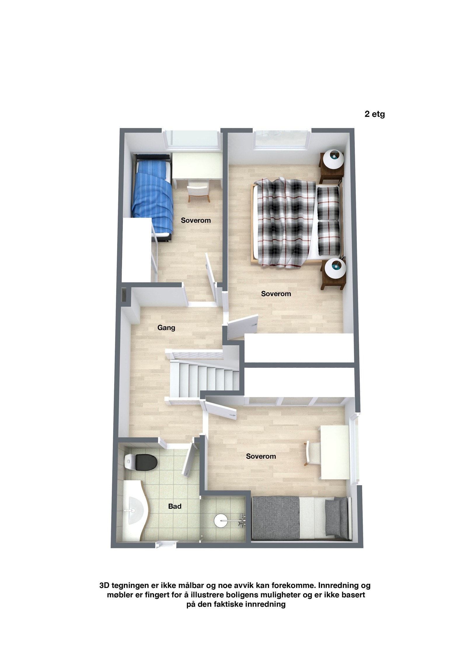 Planskisse 2. etasje Galleribilde