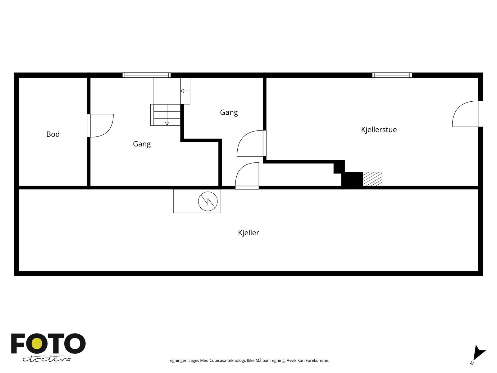 Veiledende planskisse underetasje. Ikke målbar Galleribilde