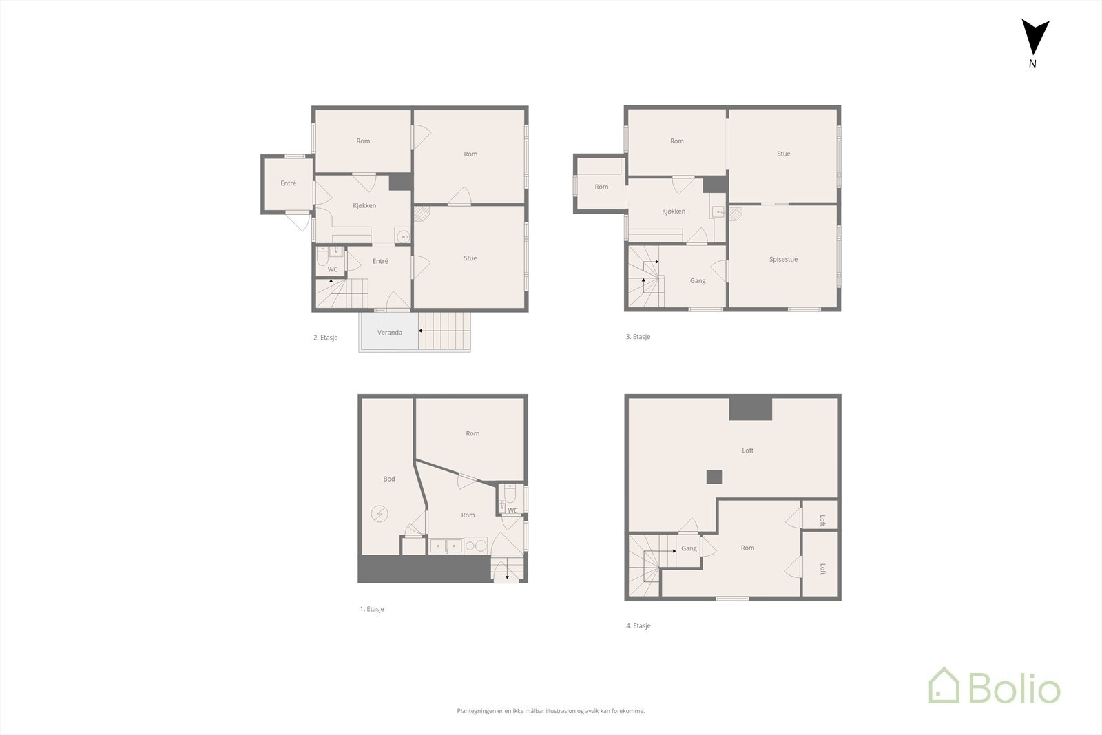 Plantegning Galleribilde