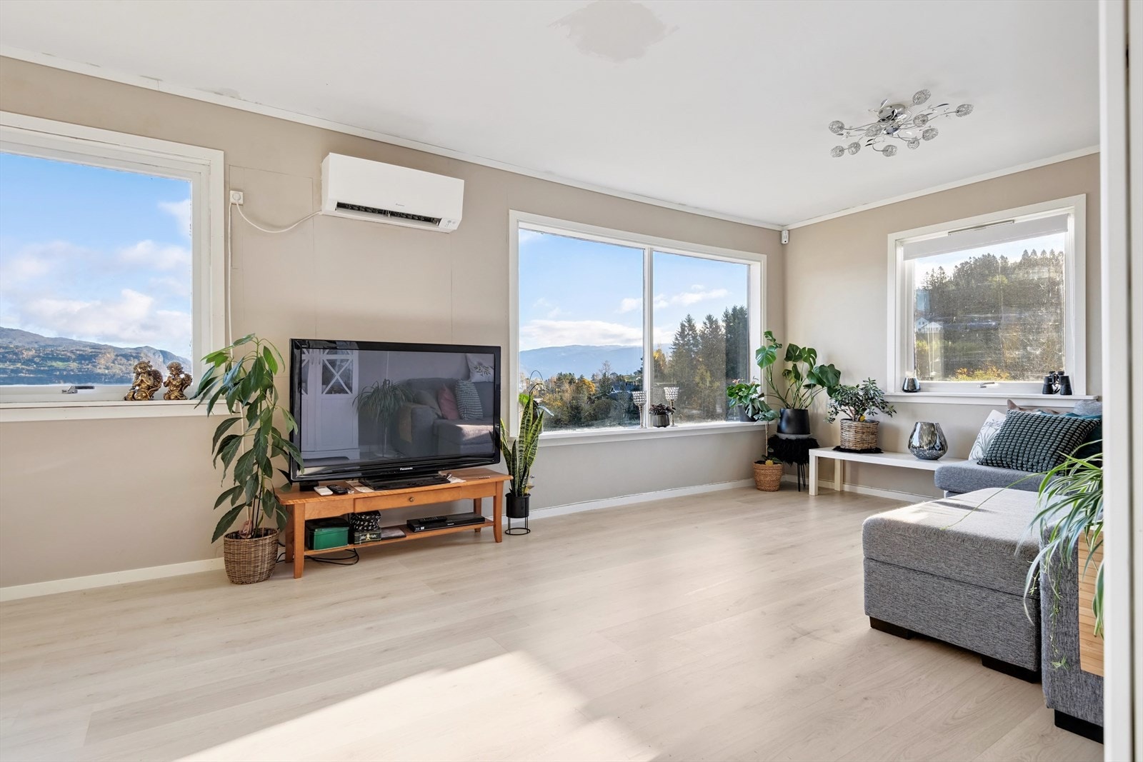 Det er montert ny varmepumpe i stuen Galleribilde