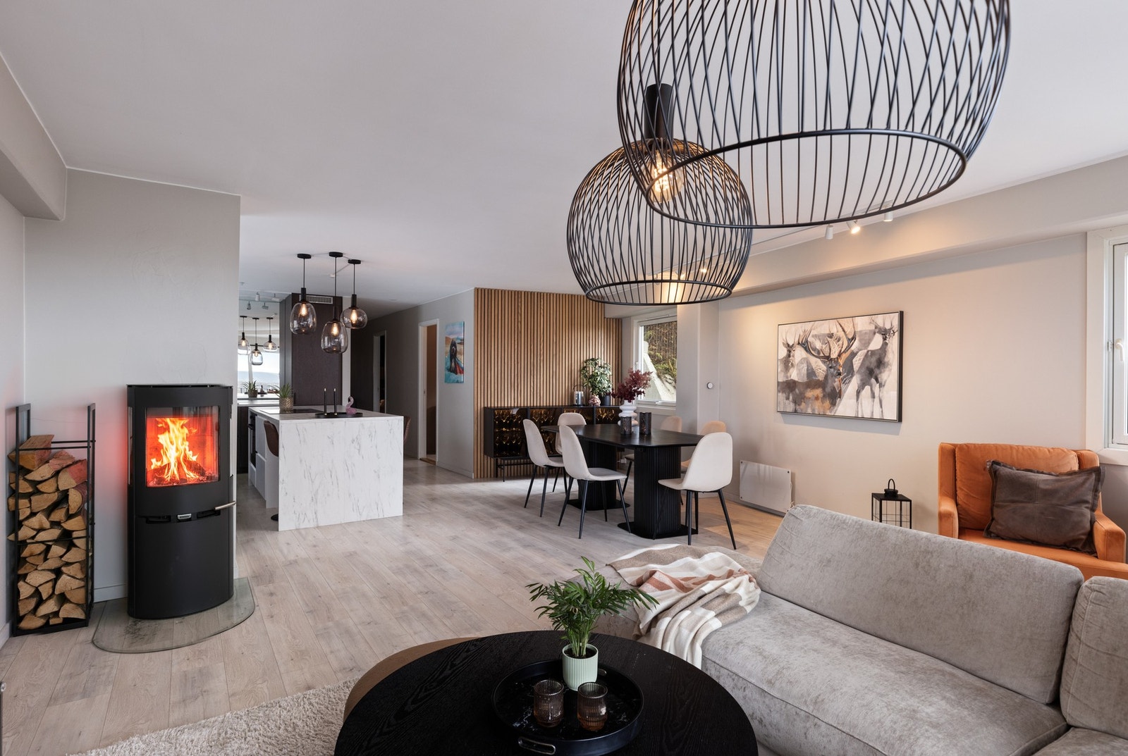 Peisovnen setter prikken over i'en på kjølige kvelder. Galleribilde