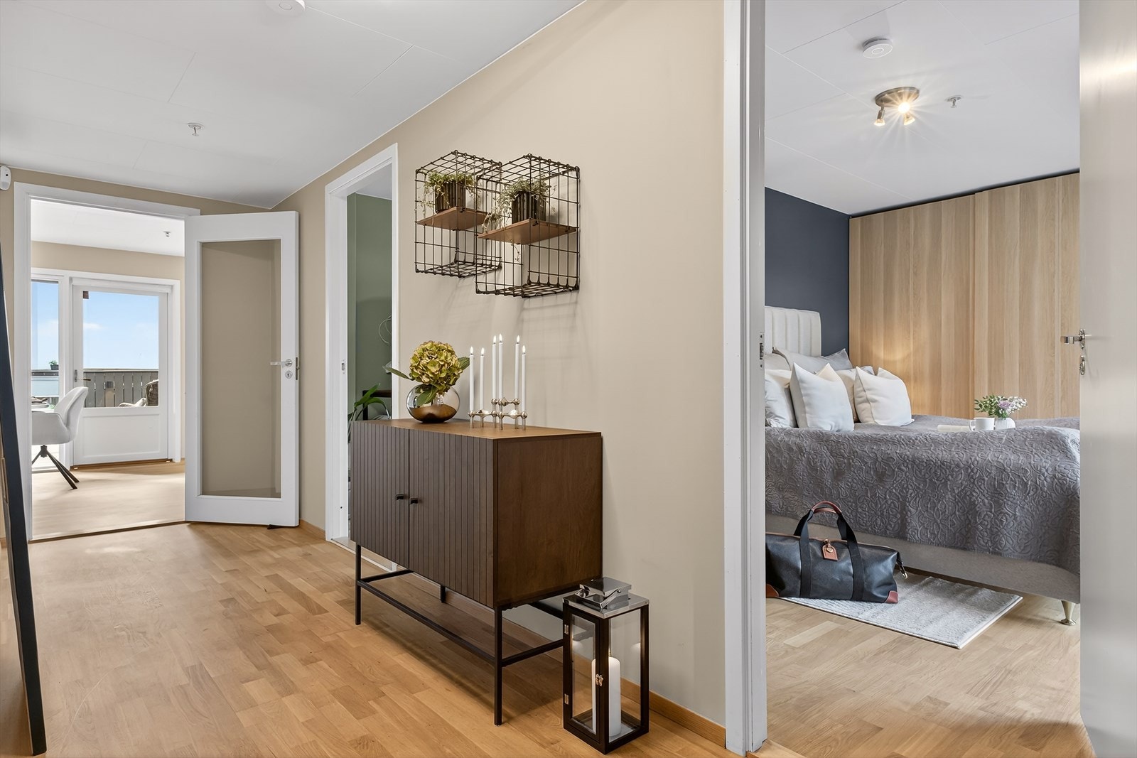 Leiligheten har tre soverom Galleribilde