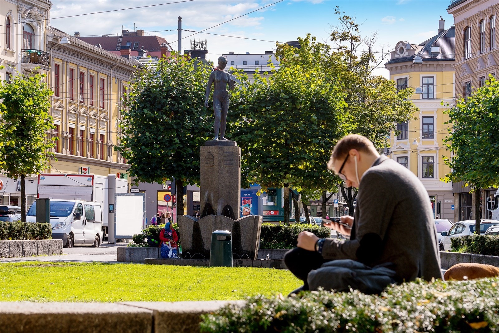 Valkyrie Plass ligger rett utenfor det nye og populære Valkyrien senter Galleribilde