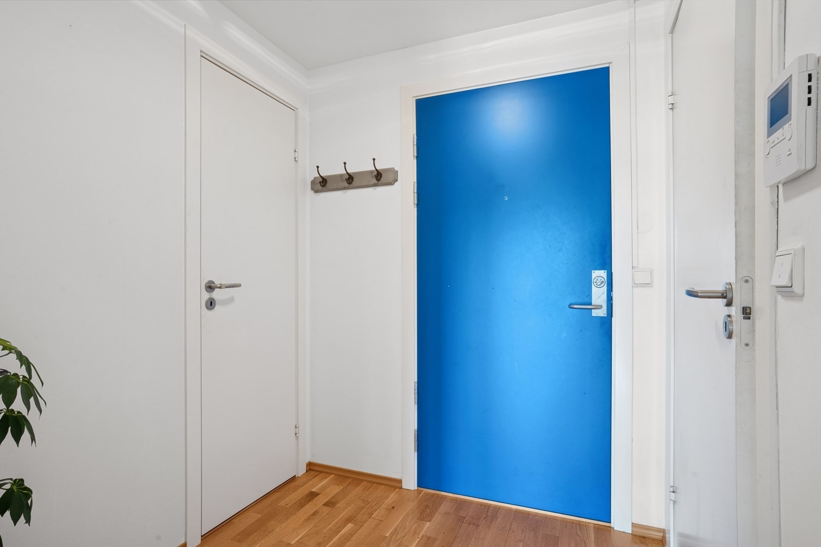 Det er plass til entrémøbler av eget ønske og inngang til innvendig bod på 3 kvm med god oppbevaringsplass. Galleribilde