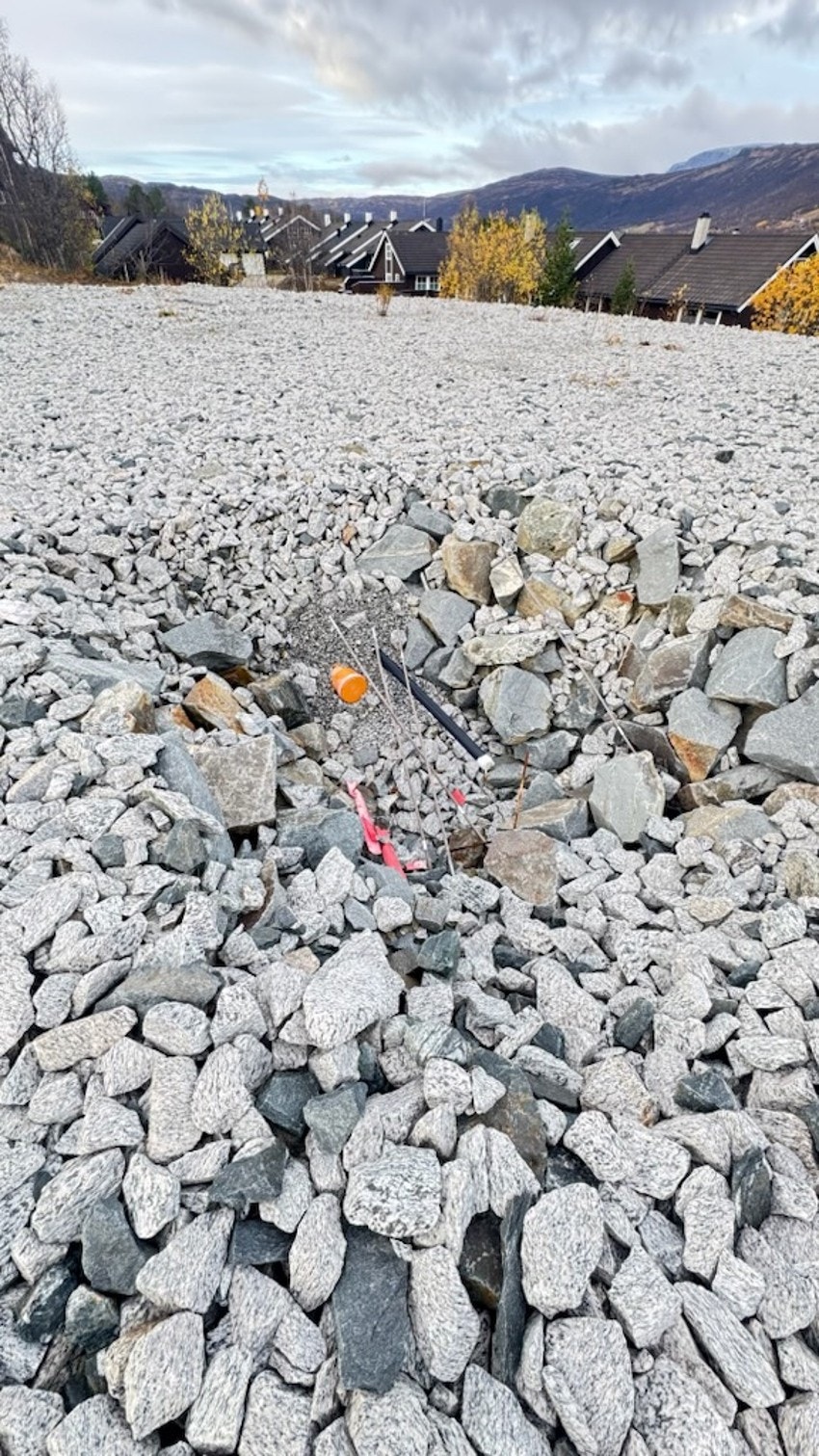 Vann, avløp og fiber lagt opp til eiendommen Galleribilde