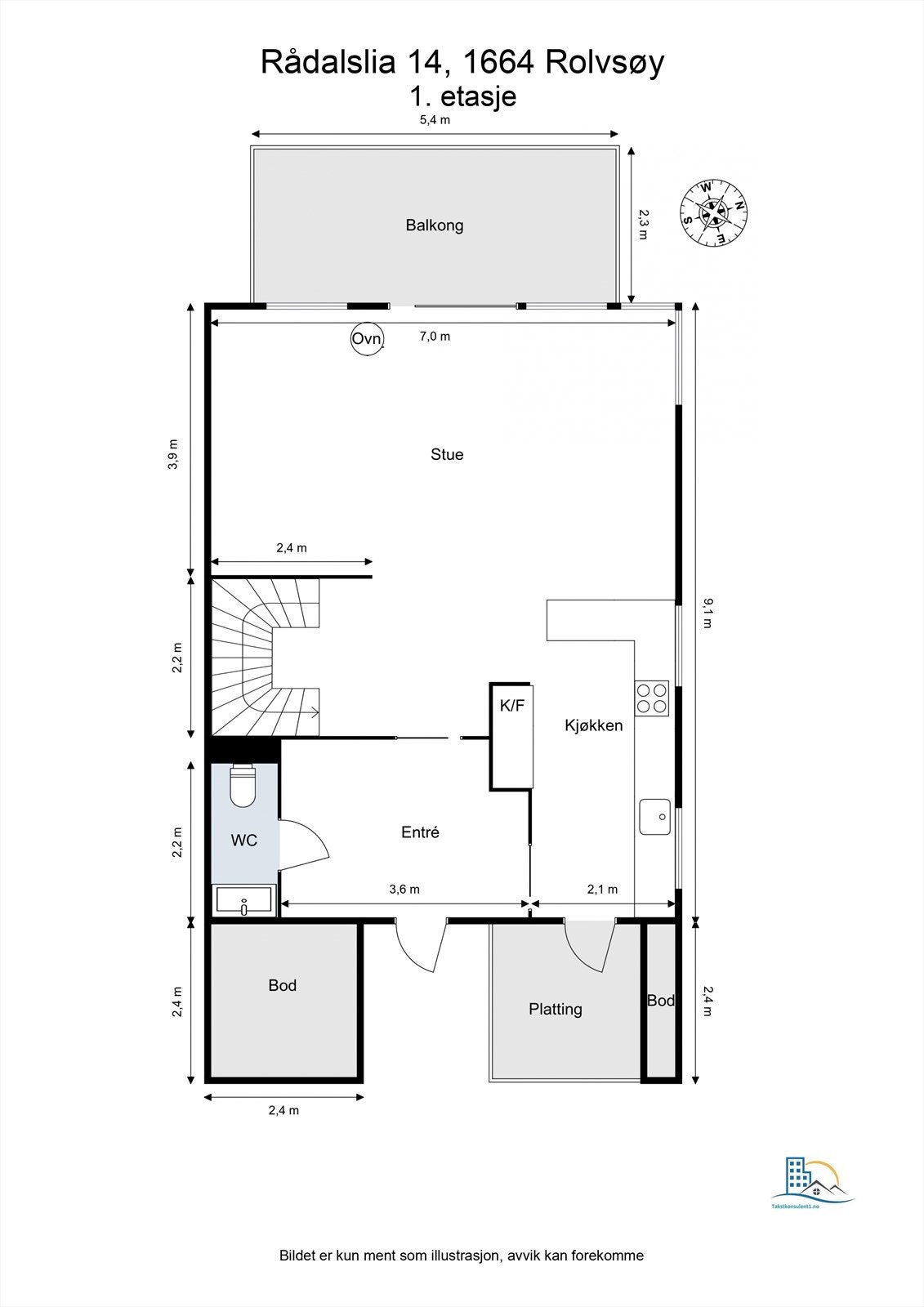 Veiledende skisse av første etasje. Galleribilde