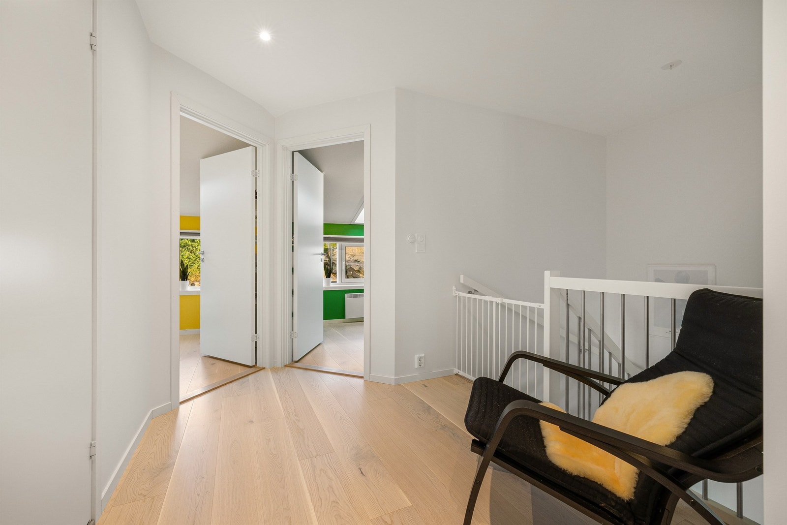 Fire soverom på én flate er spesielt gunstig for småbarnsfamilien. Galleribilde