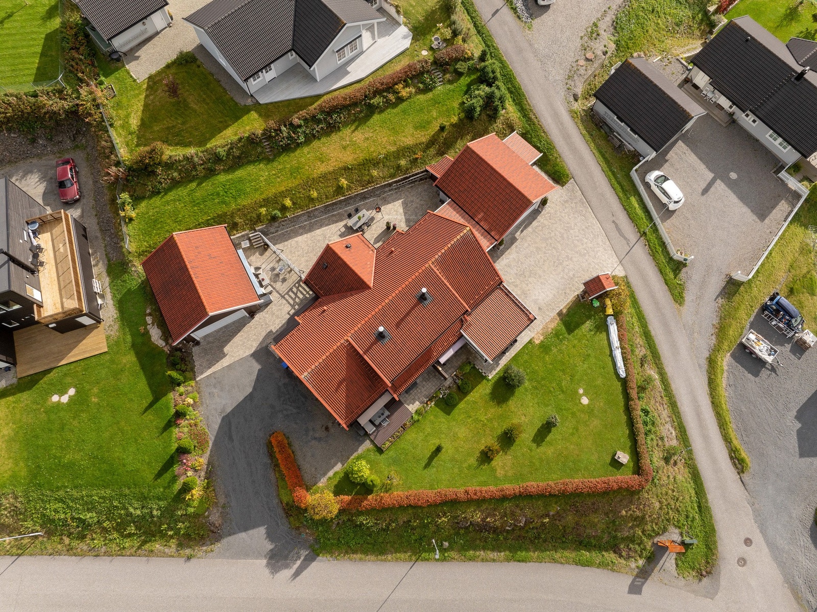 Oversiktsbilde over tomannsboligen Galleribilde