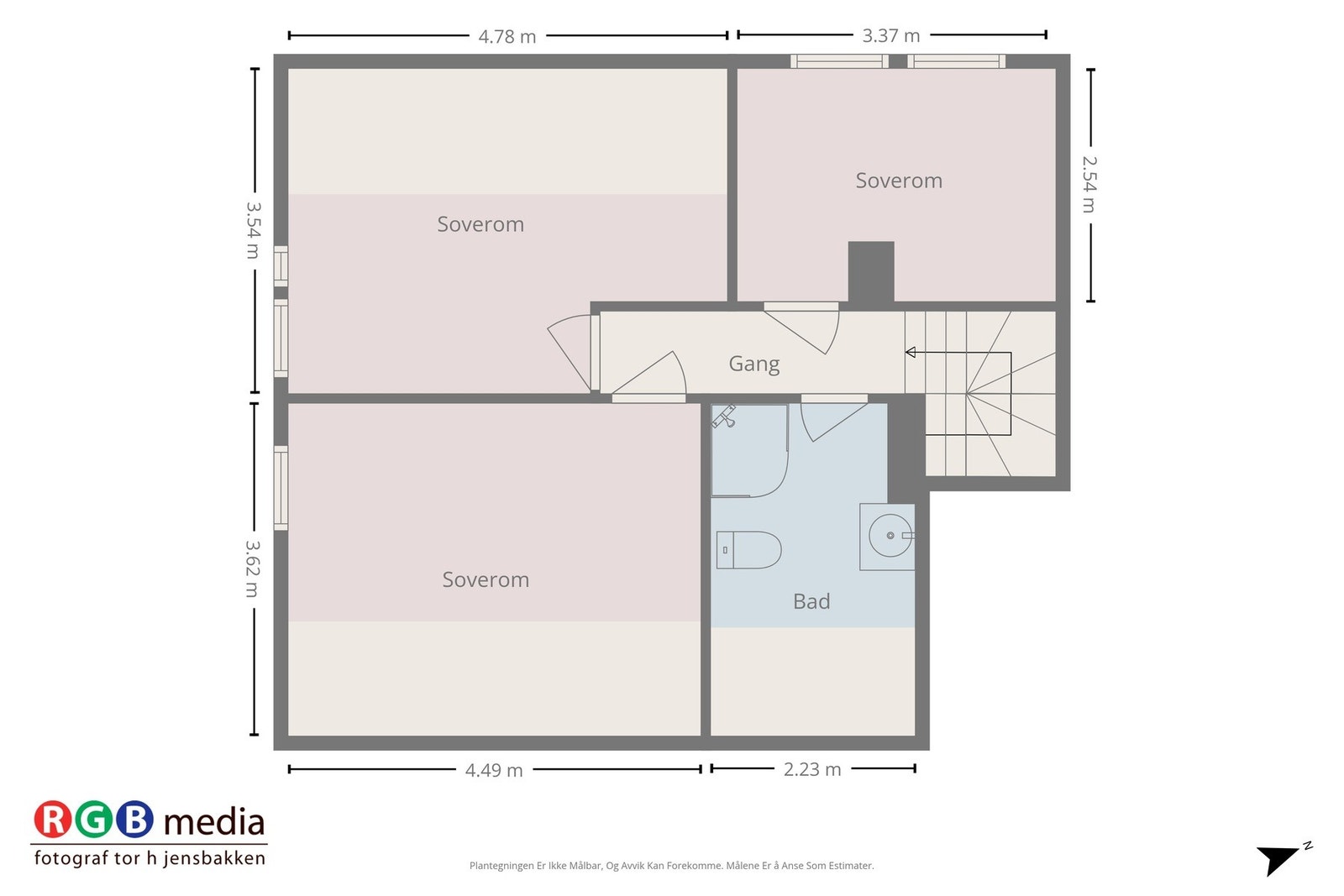 Plantegning for 2.etasje Galleribilde