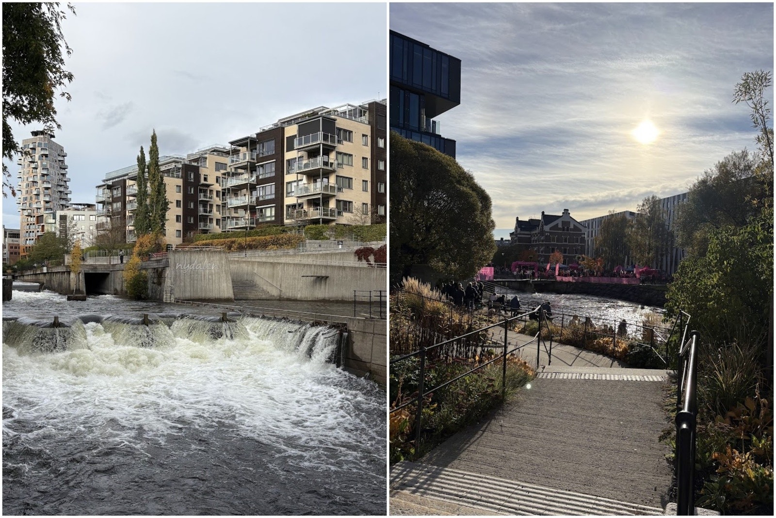 Akerselva gjennom Nydalen. Galleribilde