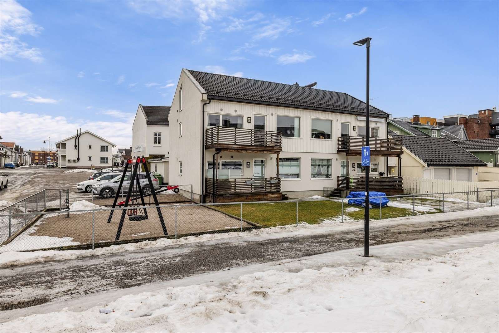 Borettslaget består av fire andeler, ferdigstilt i 2019 Galleribilde