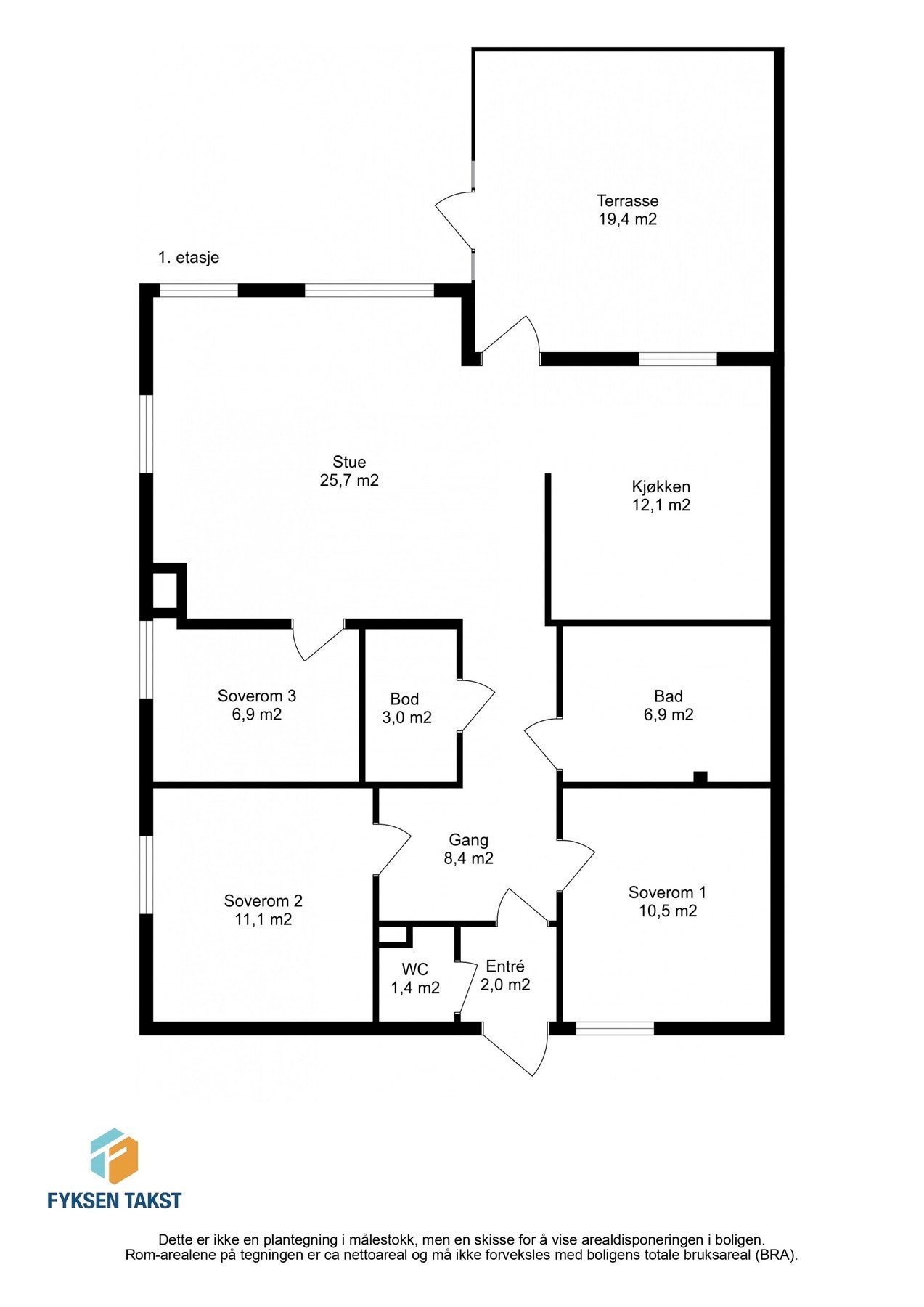 Planskisse. Galleribilde