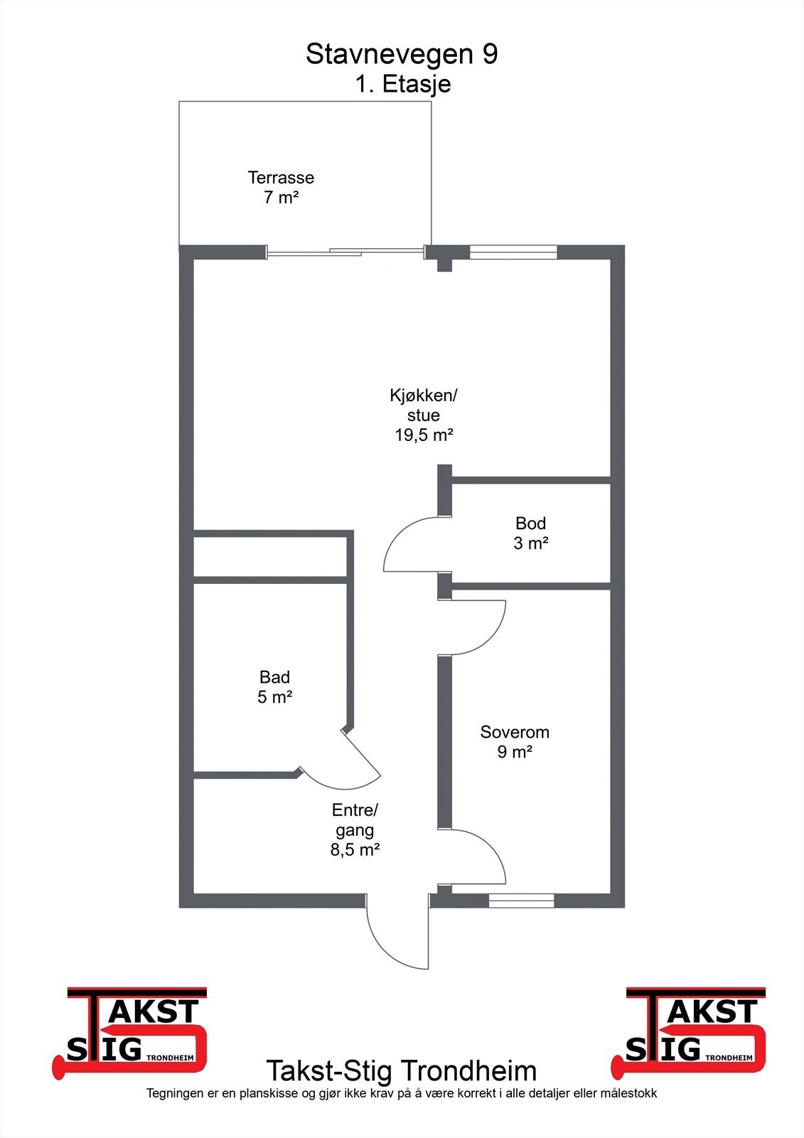 Planskisse 1. etasje Galleribilde