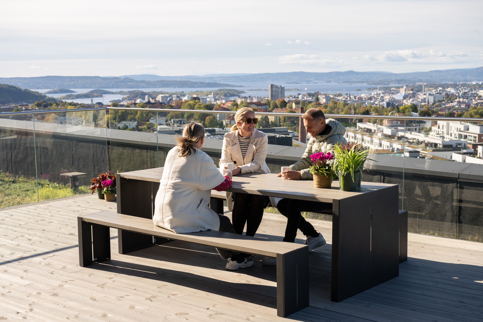 Felles takterrasse på bygget Galleribilde