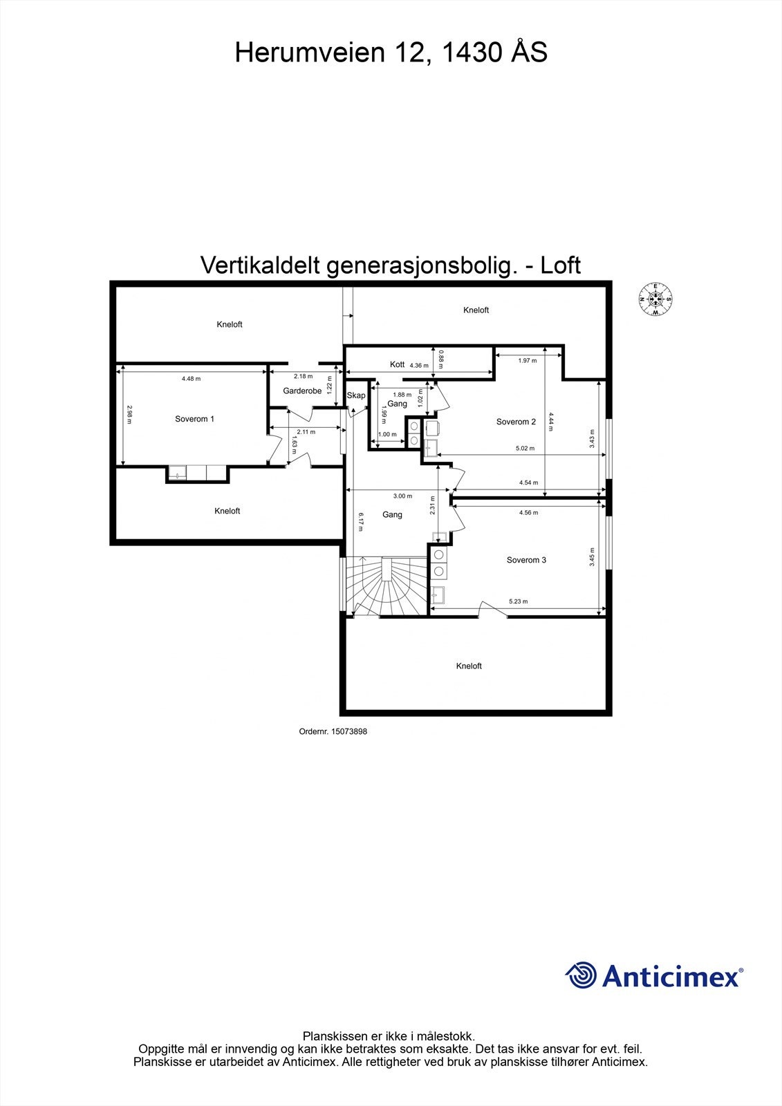 Plantegning 2. etasje Galleribilde