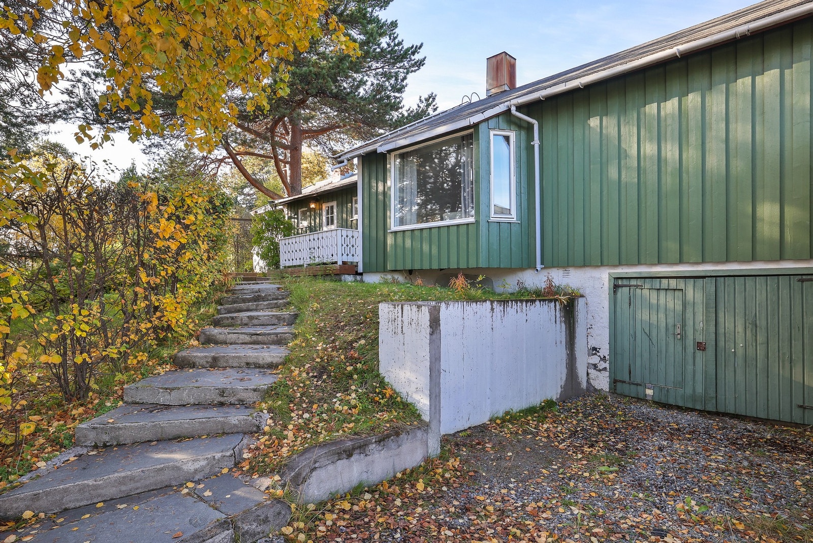 Bod i kjelleretasje utvendig adkomst. Galleribilde