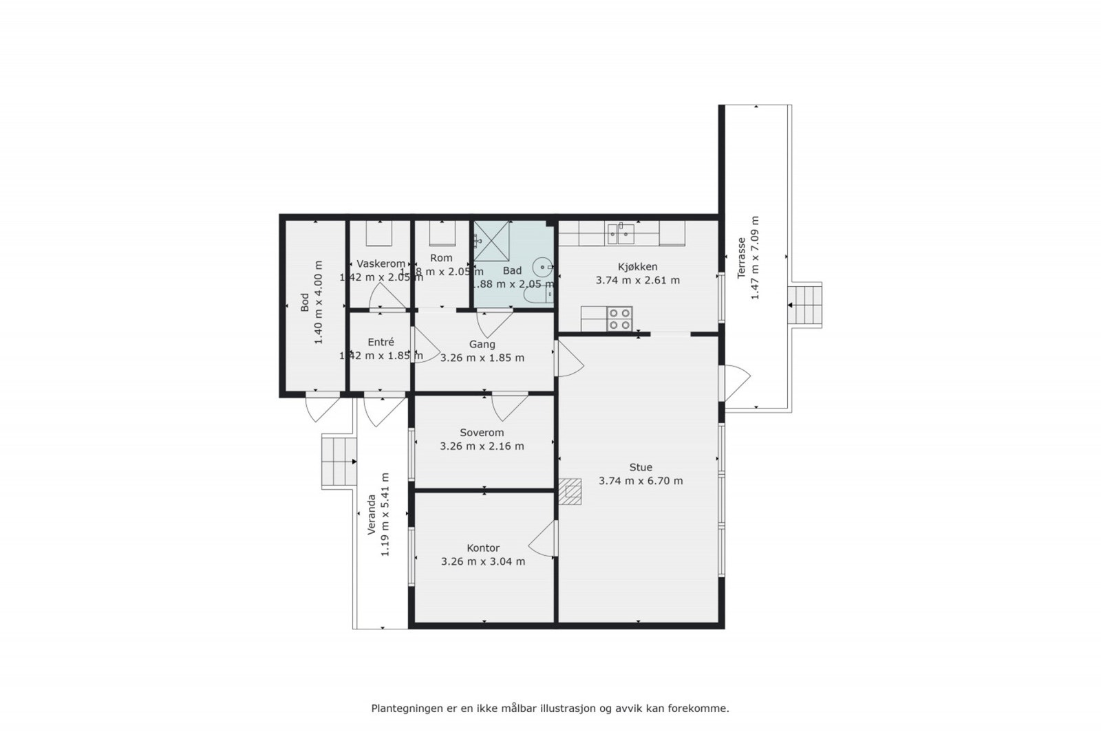 Plantegning Galleribilde