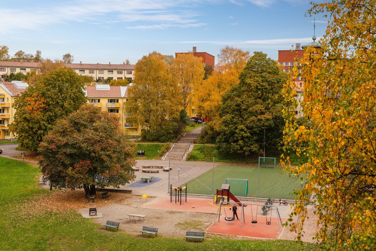 Utsikt mot tufteparken i Iladalen. Galleribilde