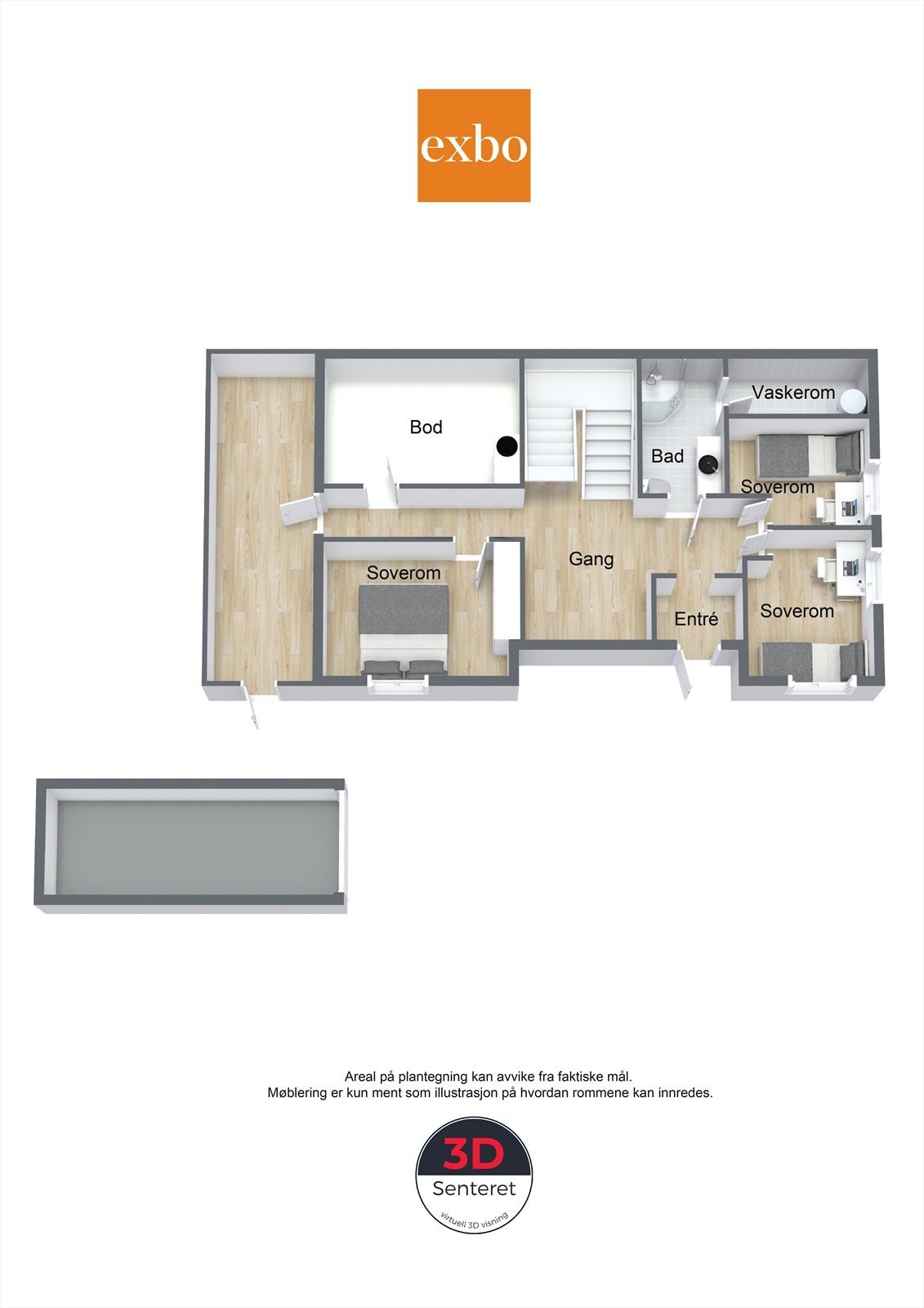 Plan underetasje/1 etasje Galleribilde