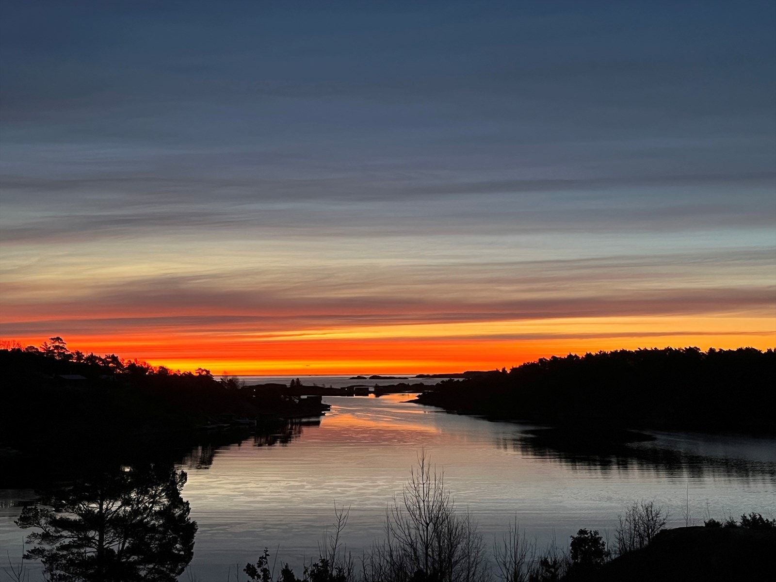 Kveldsbilde fra selger Galleribilde