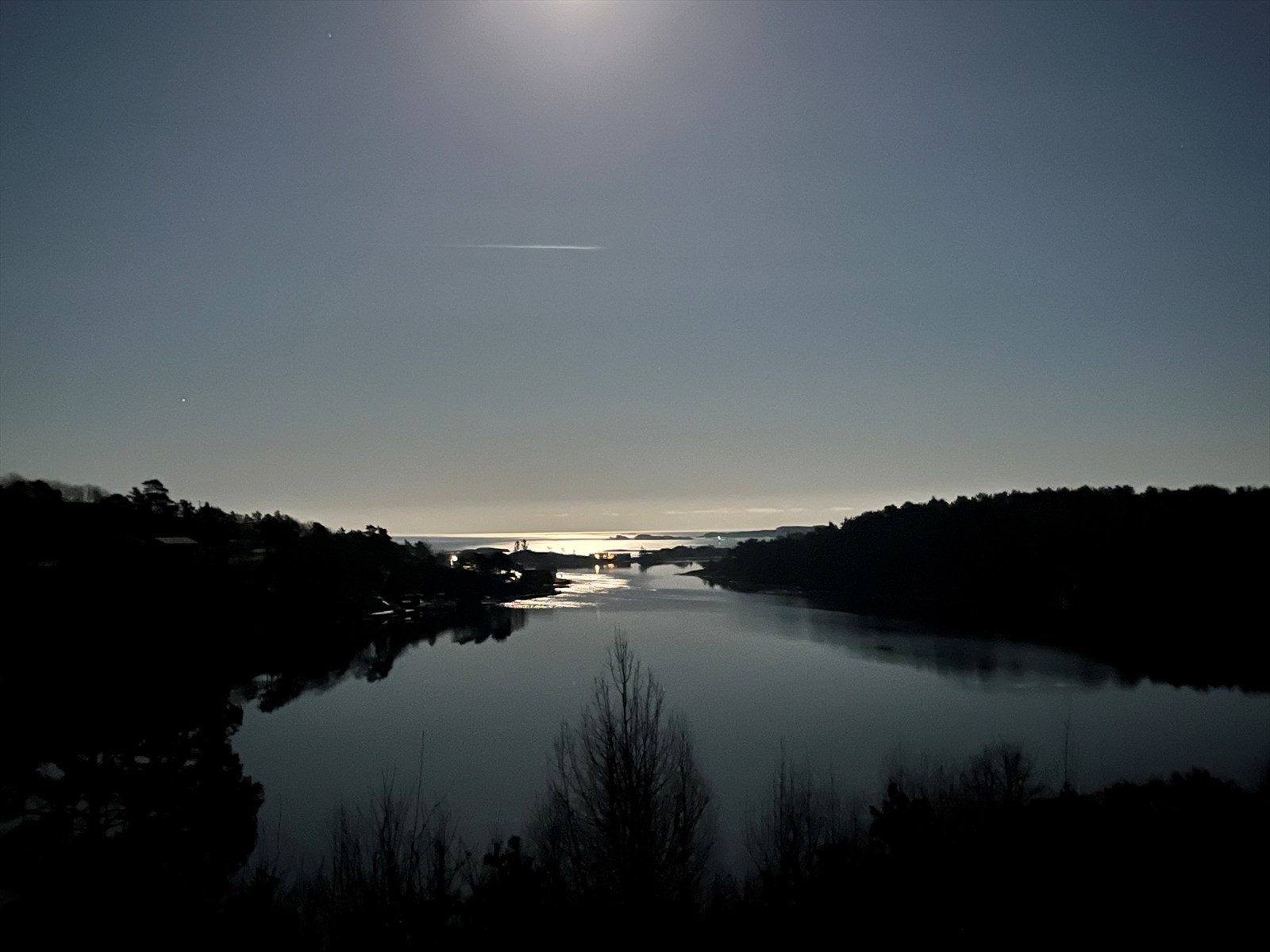 Flott belysning med månelyset Galleribilde