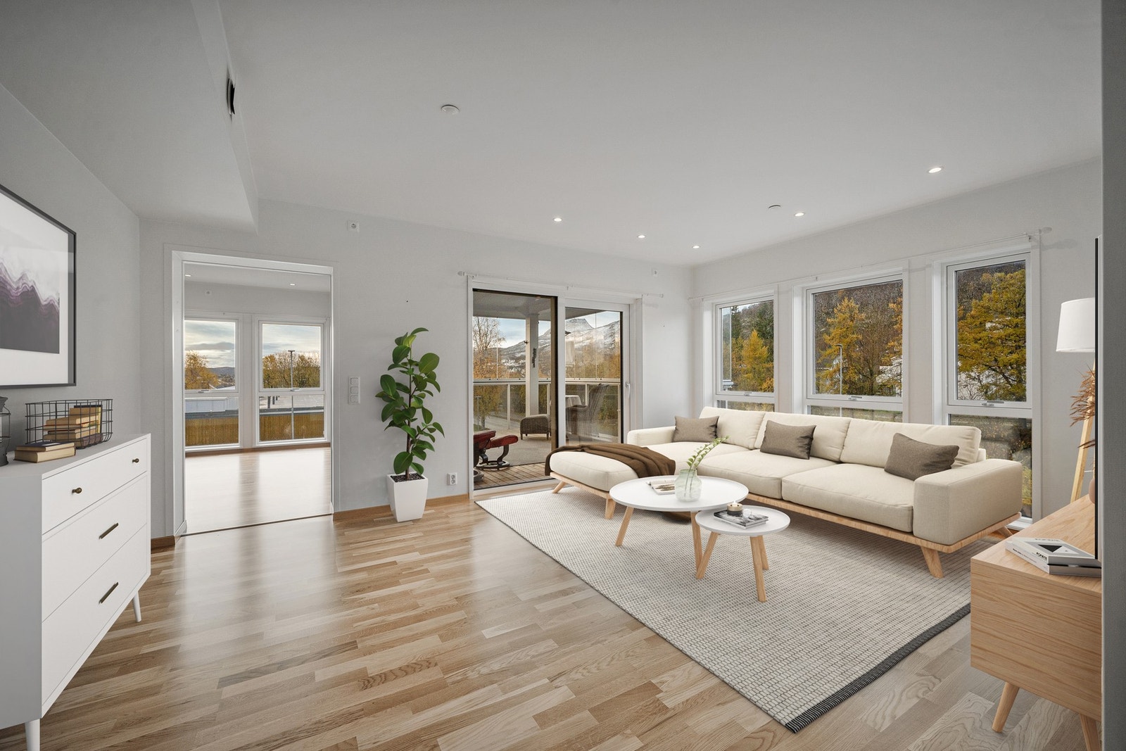 Velkommen inn - leiligheten er bygd i 2019 og har høy standard Galleribilde