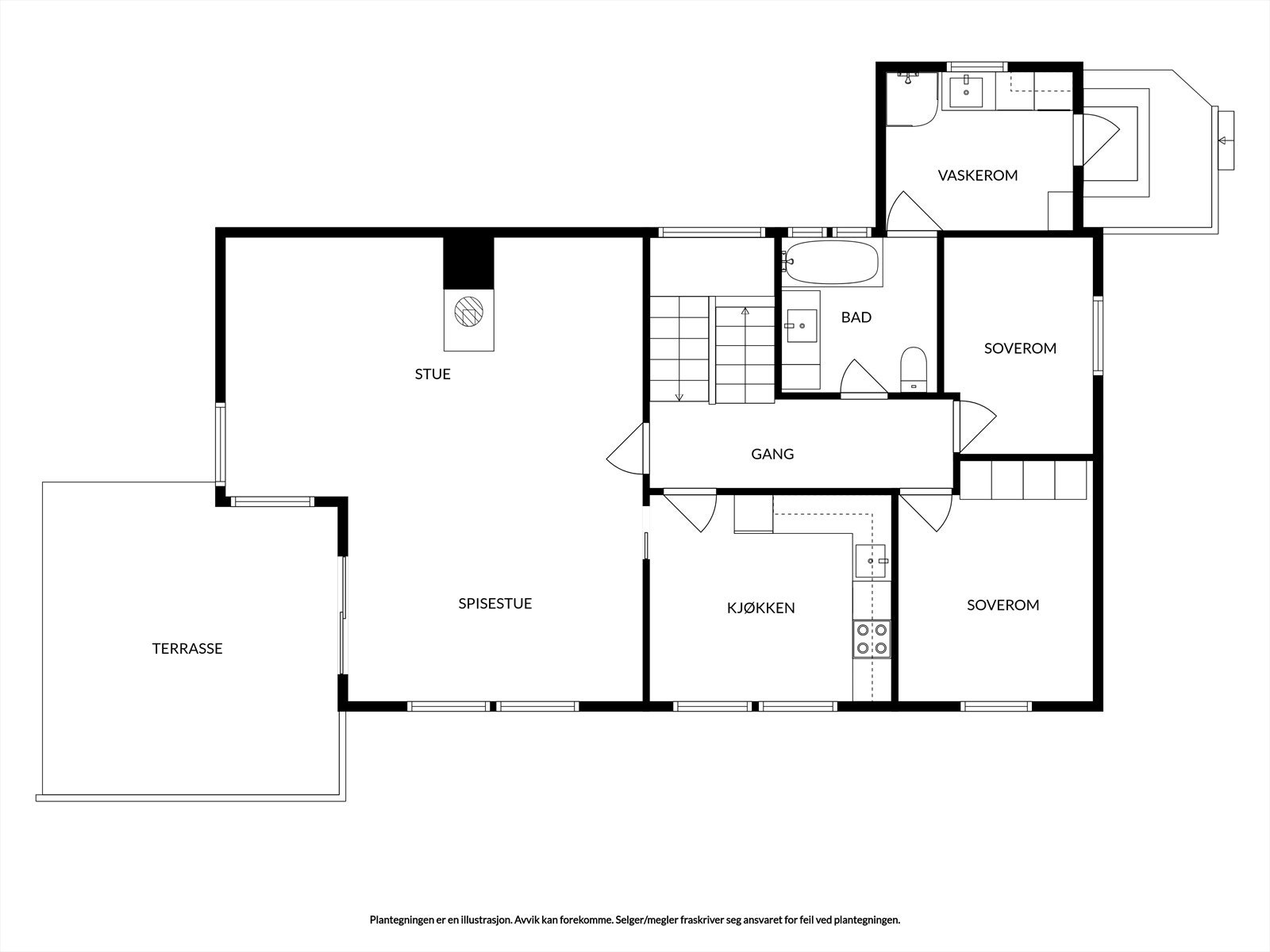 - Plantegning 1. etasje - Galleribilde