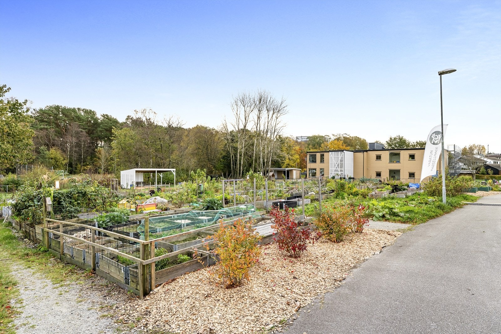 - Det er parsellhage like nedenfor leiligheten - Galleribilde