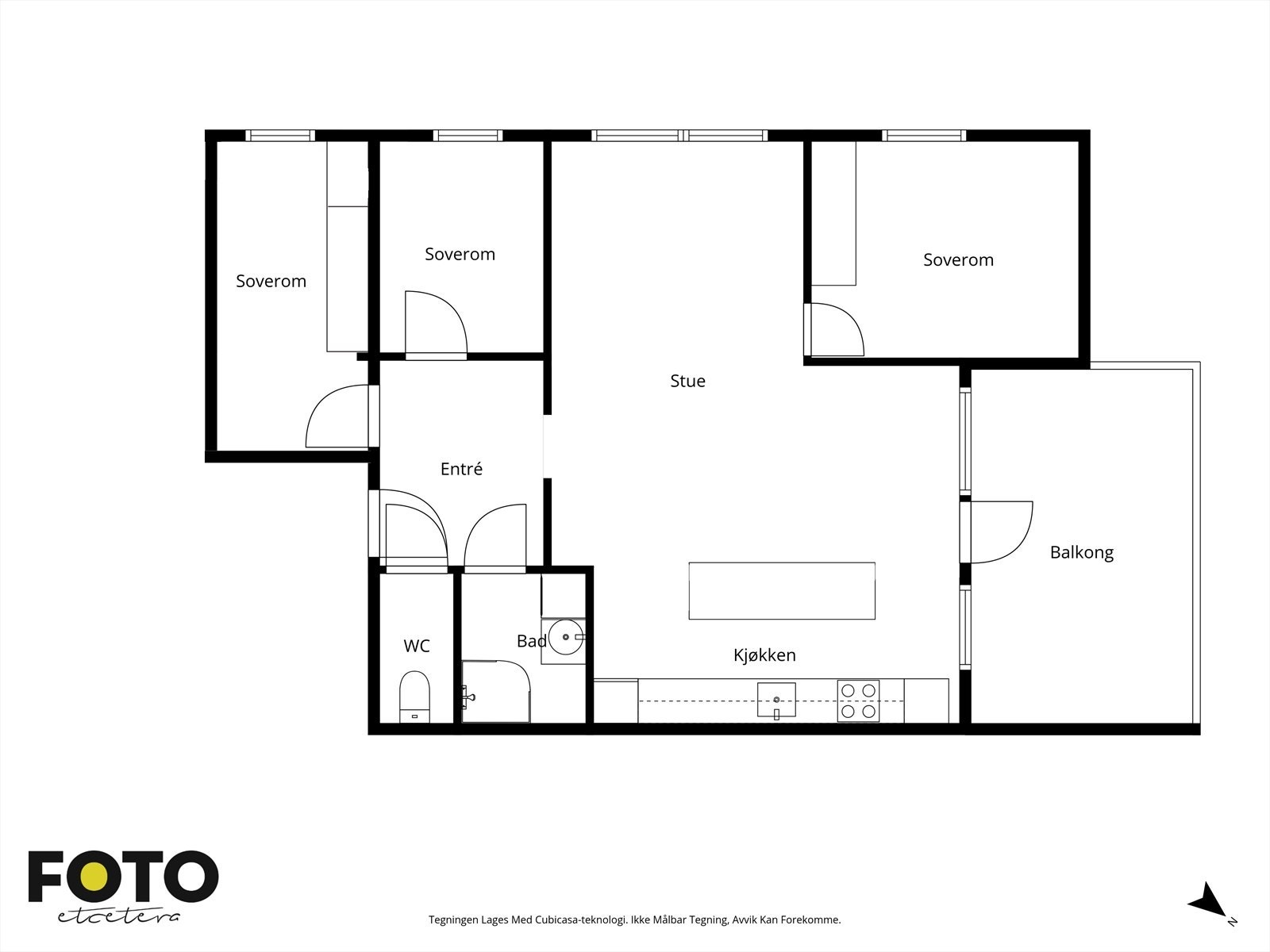 Blessomveien 46. Veiledende planskisse - ikke målbar Galleribilde