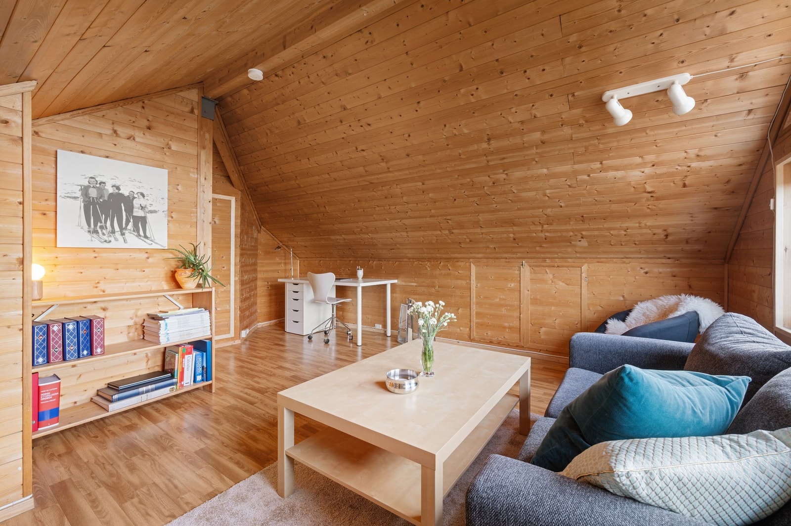 Det er mye lagring i kott på begge sider. Galleribilde