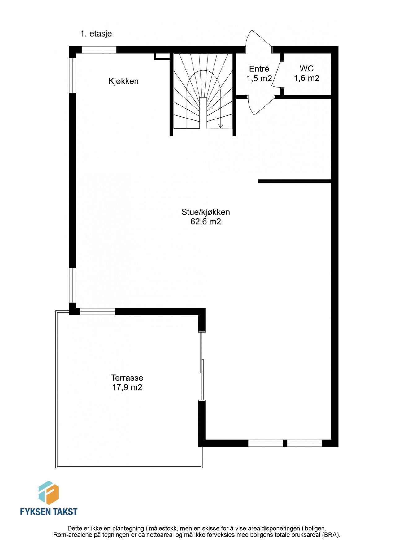 Planskisse 1.etasje. Galleribilde