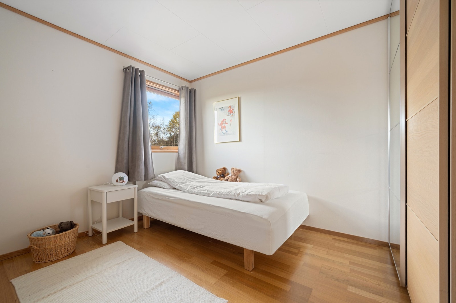 Det siste soverommet er på 9,6 kvm. Galleribilde