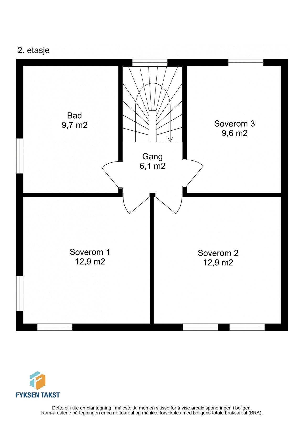 Planskisse 2.etasje. Galleribilde