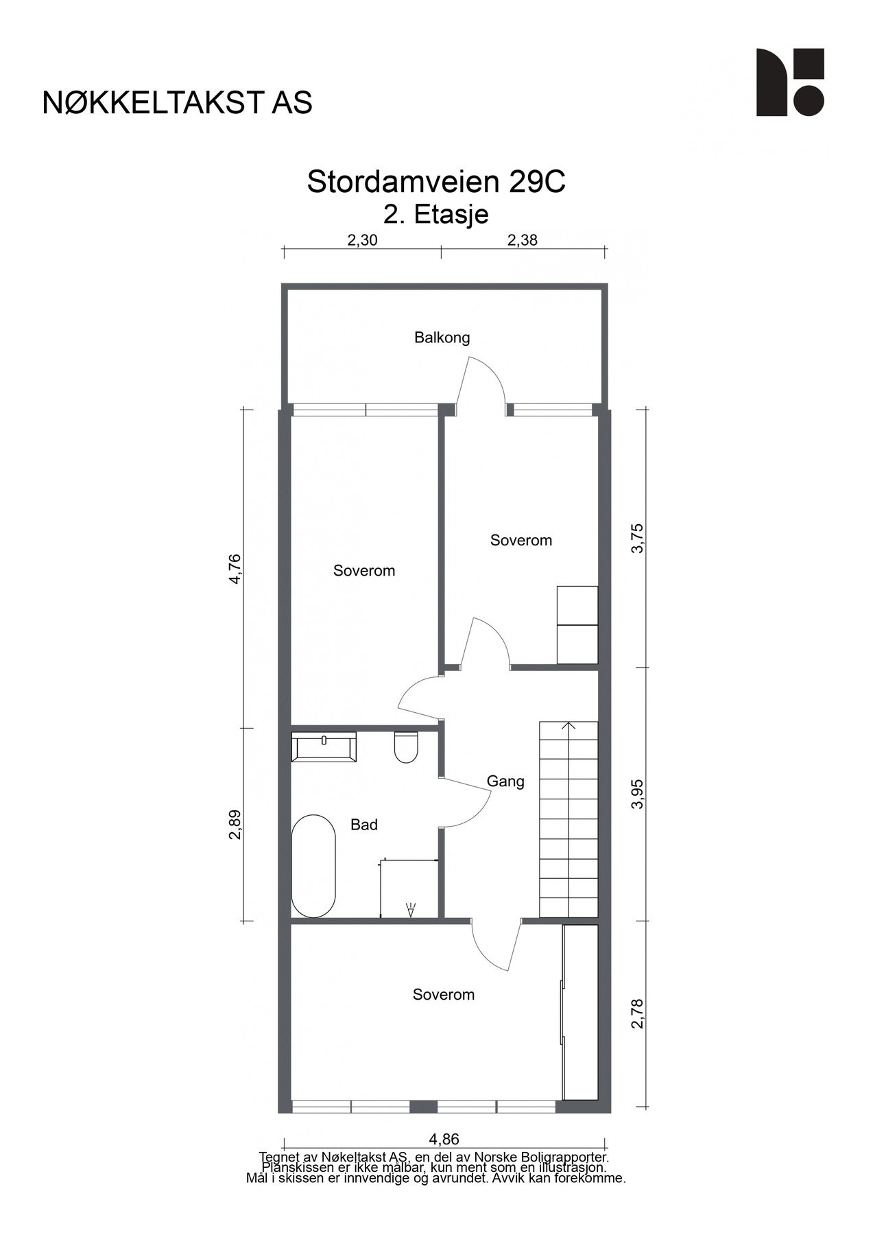 Plantegning - 2.etasje Galleribilde