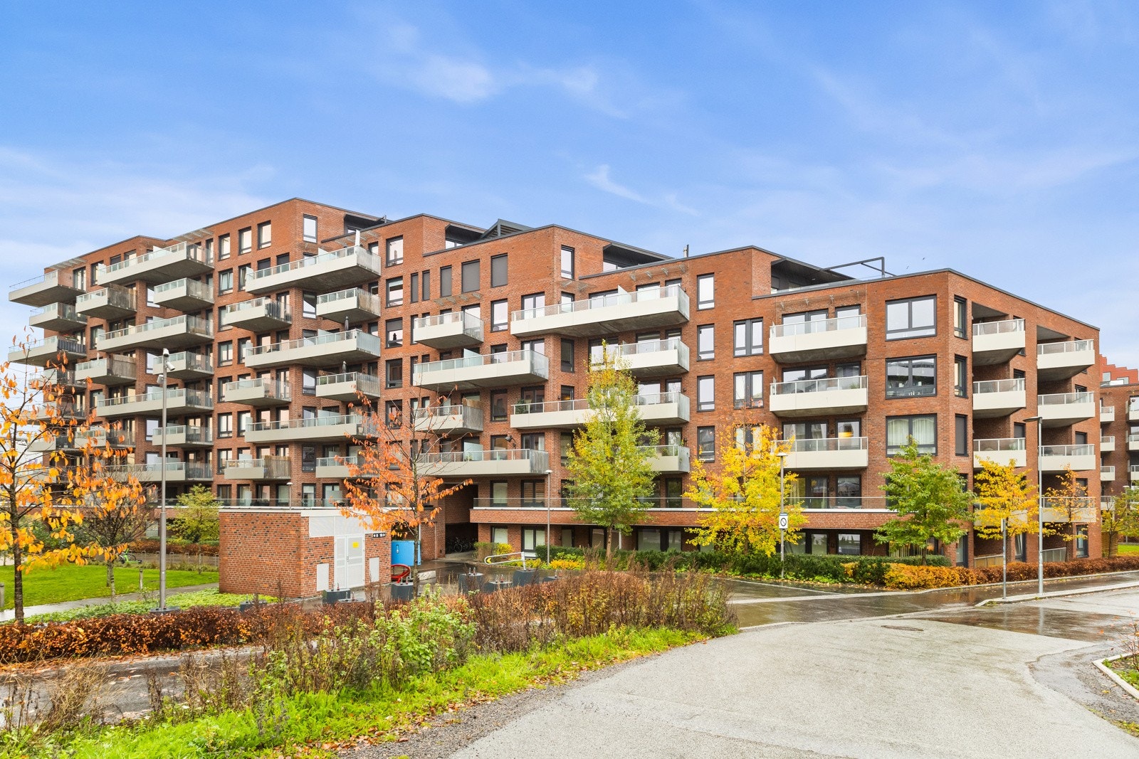Leiligheten har en flott beliggenhet på Valle Hovin. Galleribilde