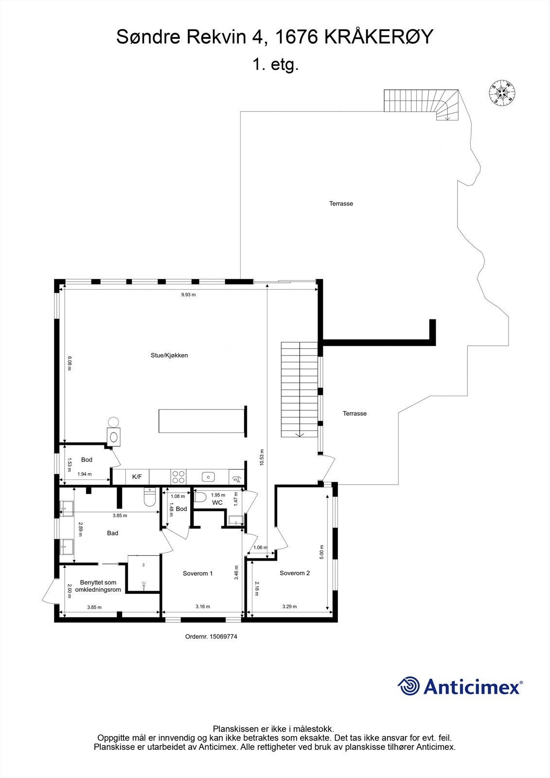 Veiledende skisse av første etasje. Galleribilde