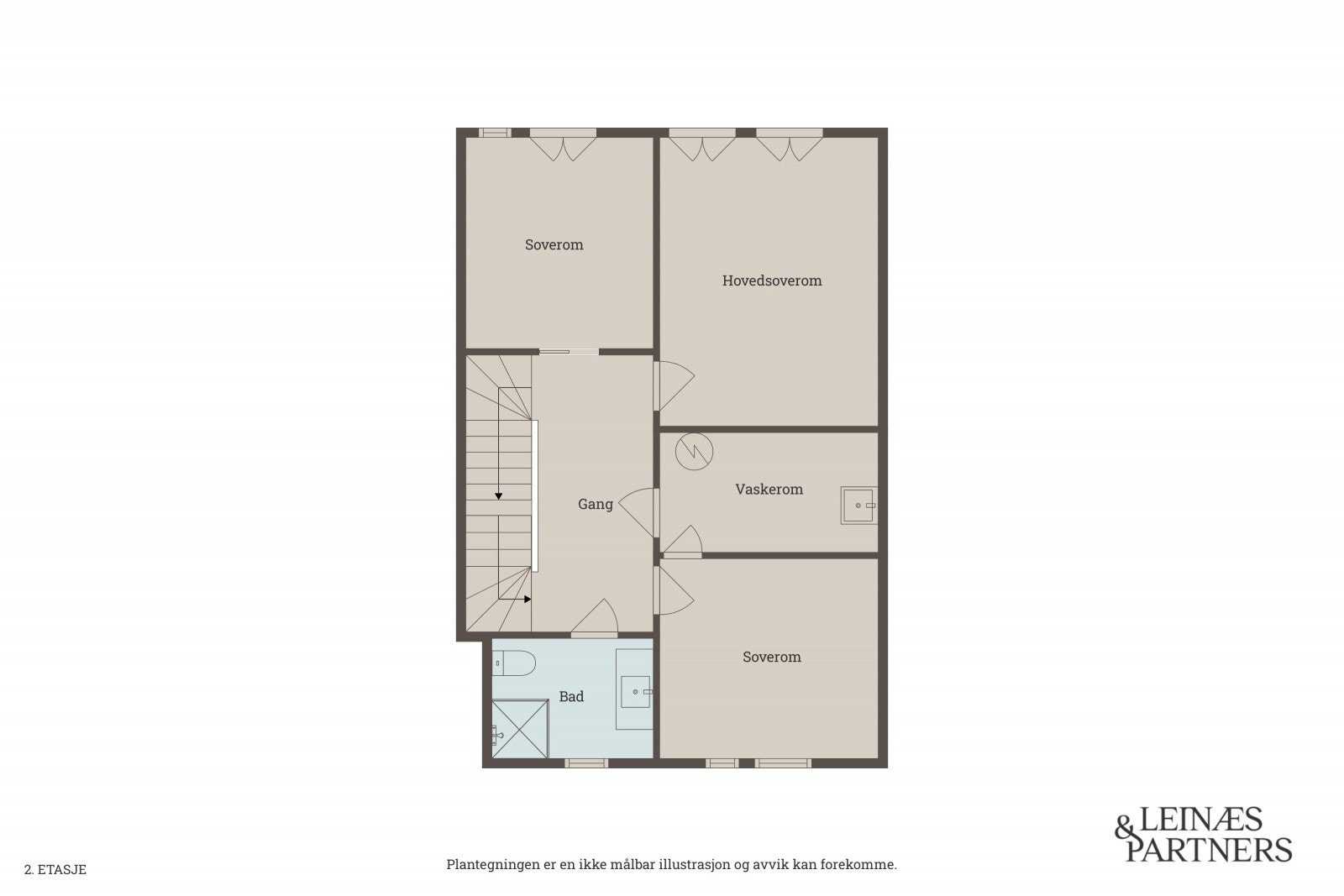 Plantegning 2. etasje Galleribilde