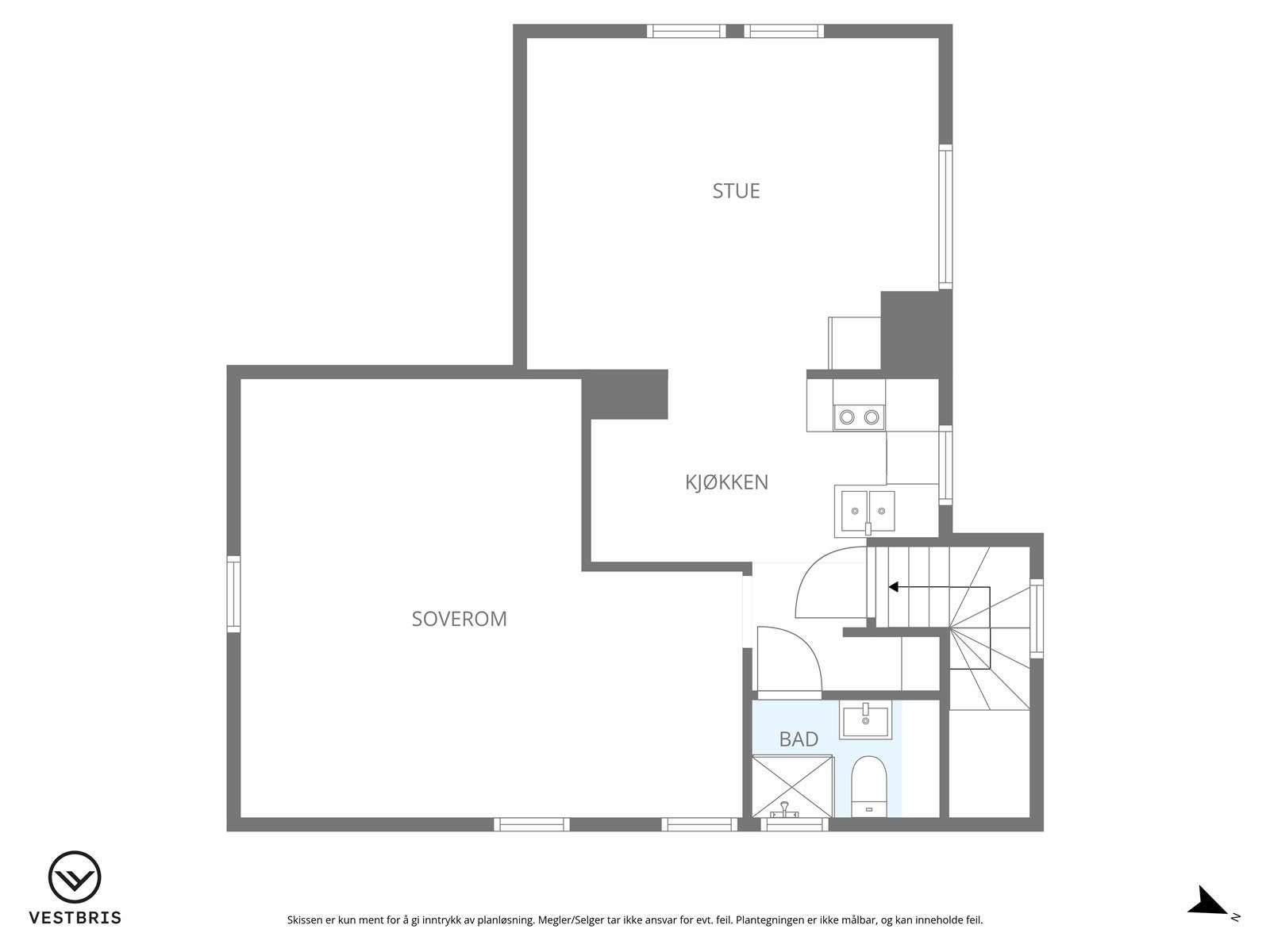 Plantegning - Loftsetasjen Galleribilde