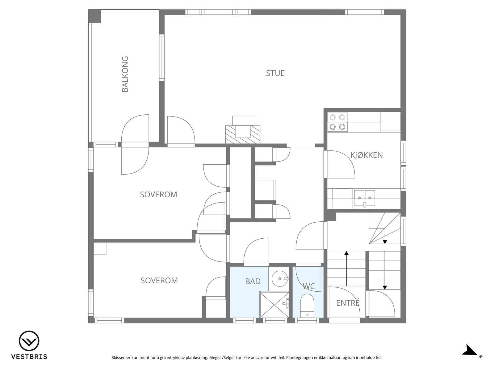 Plantegning - 1. etasje Galleribilde