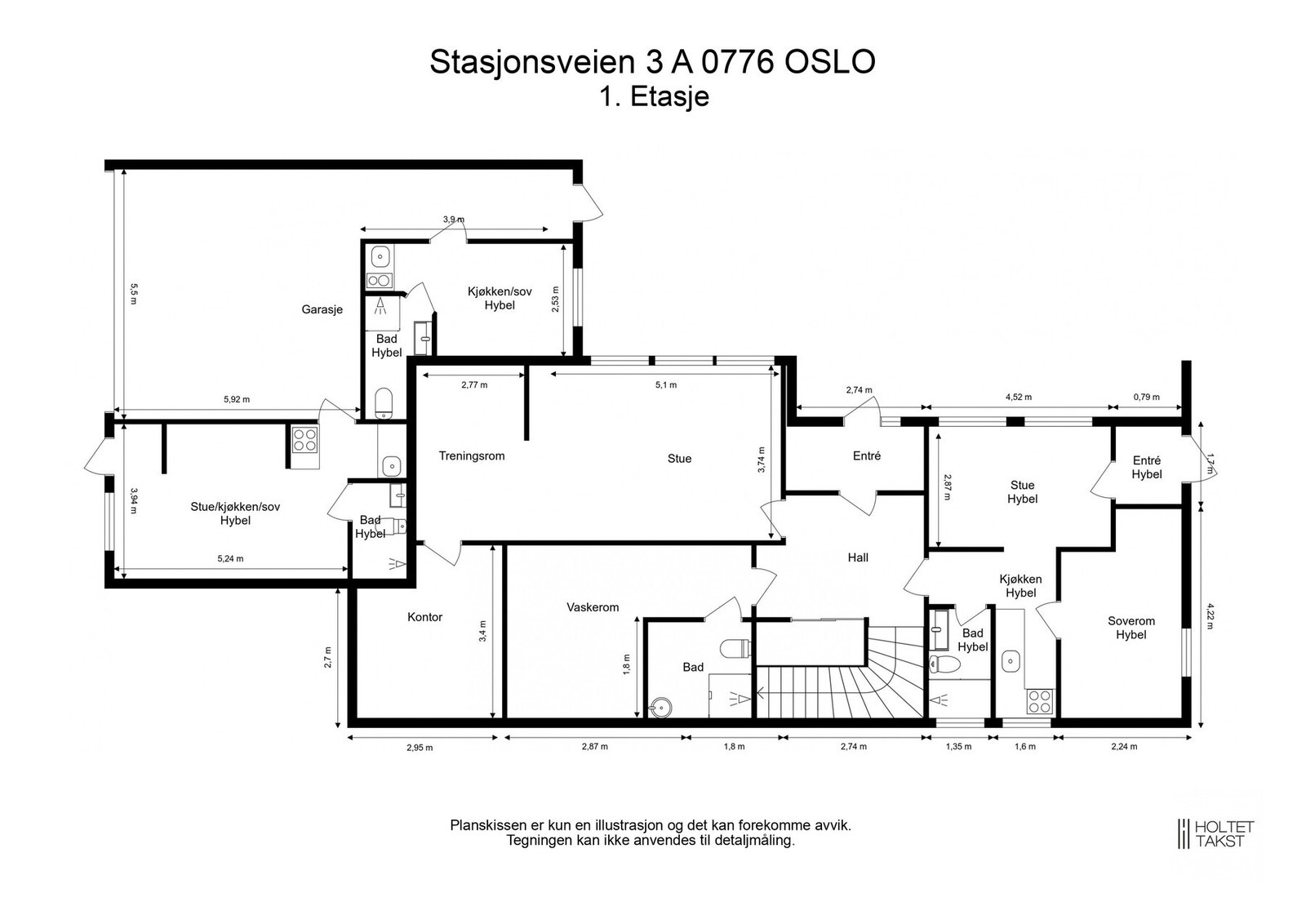 Plantegning 1. etasje. Galleribilde