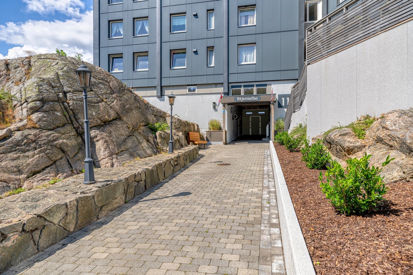 Hyggelig inngangsparti Galleribilde
