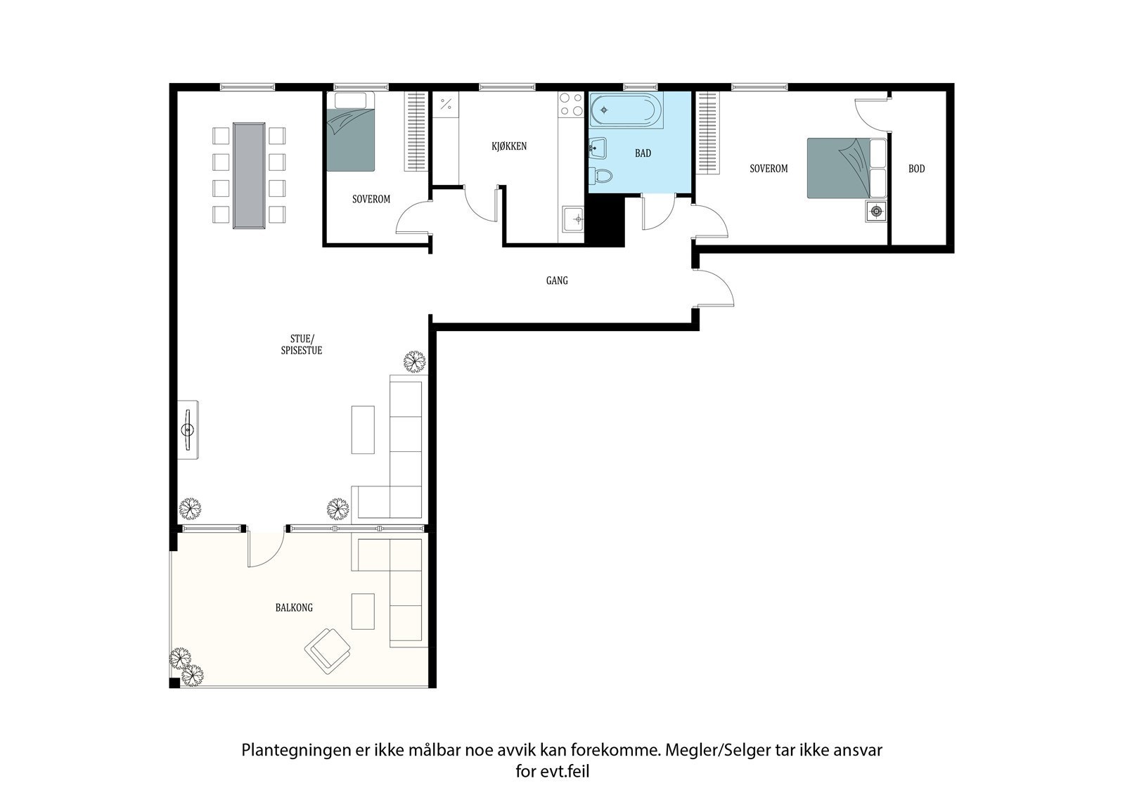 Plantegning Galleribilde