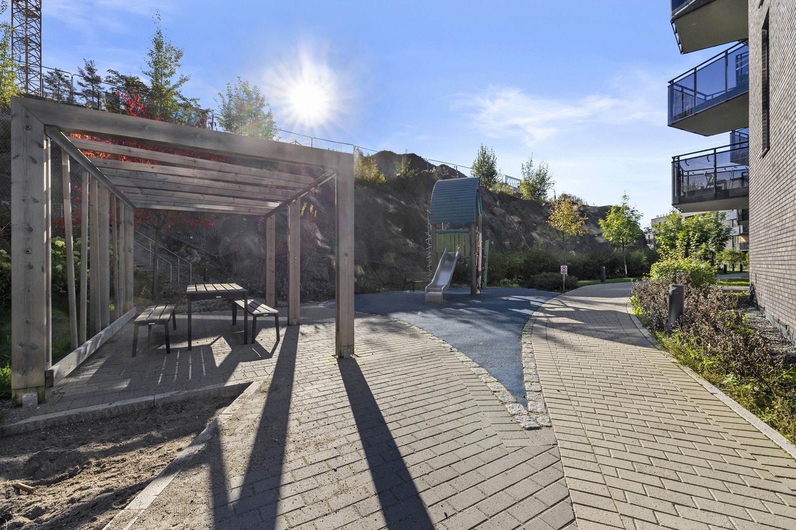 Lekeplass for de minste beboerne. Galleribilde