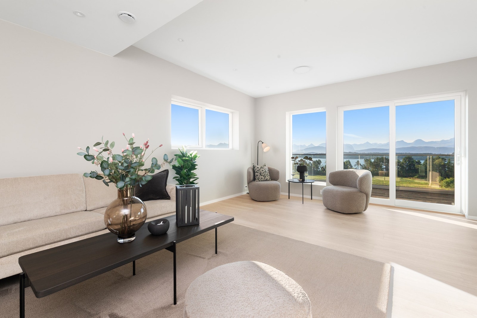 Rom for sittegrupper og spiseplass på stue/kjøkken Galleribilde