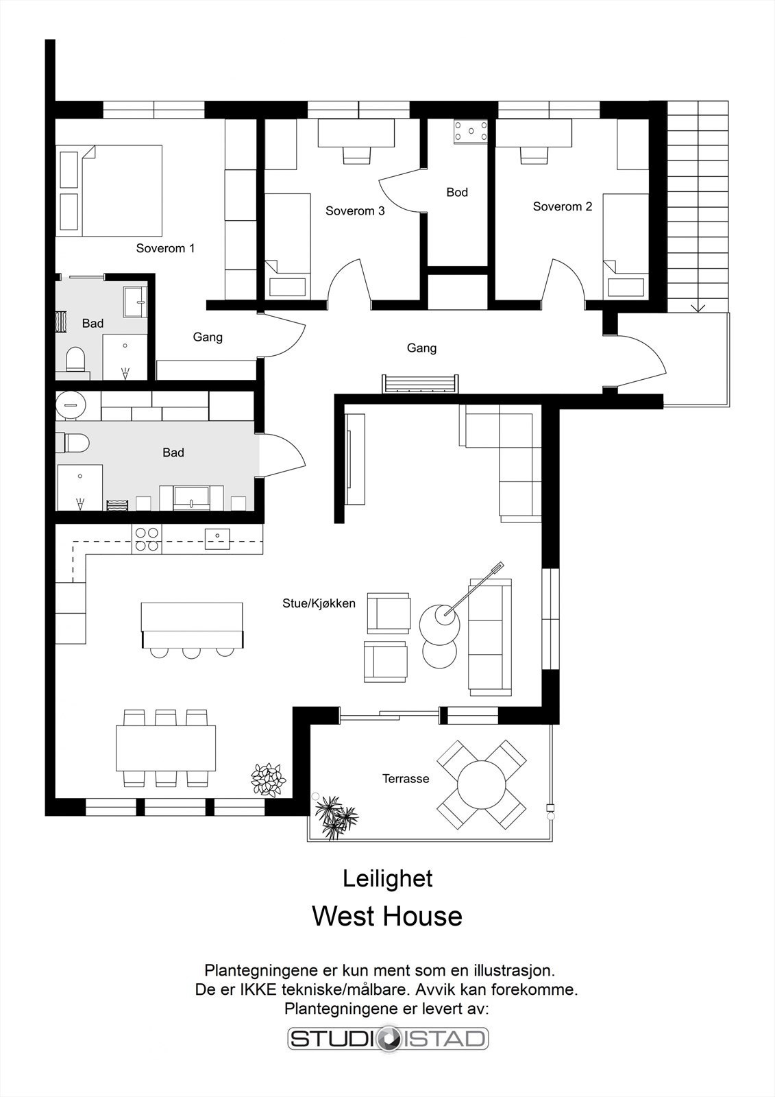 Plantegning Galleribilde