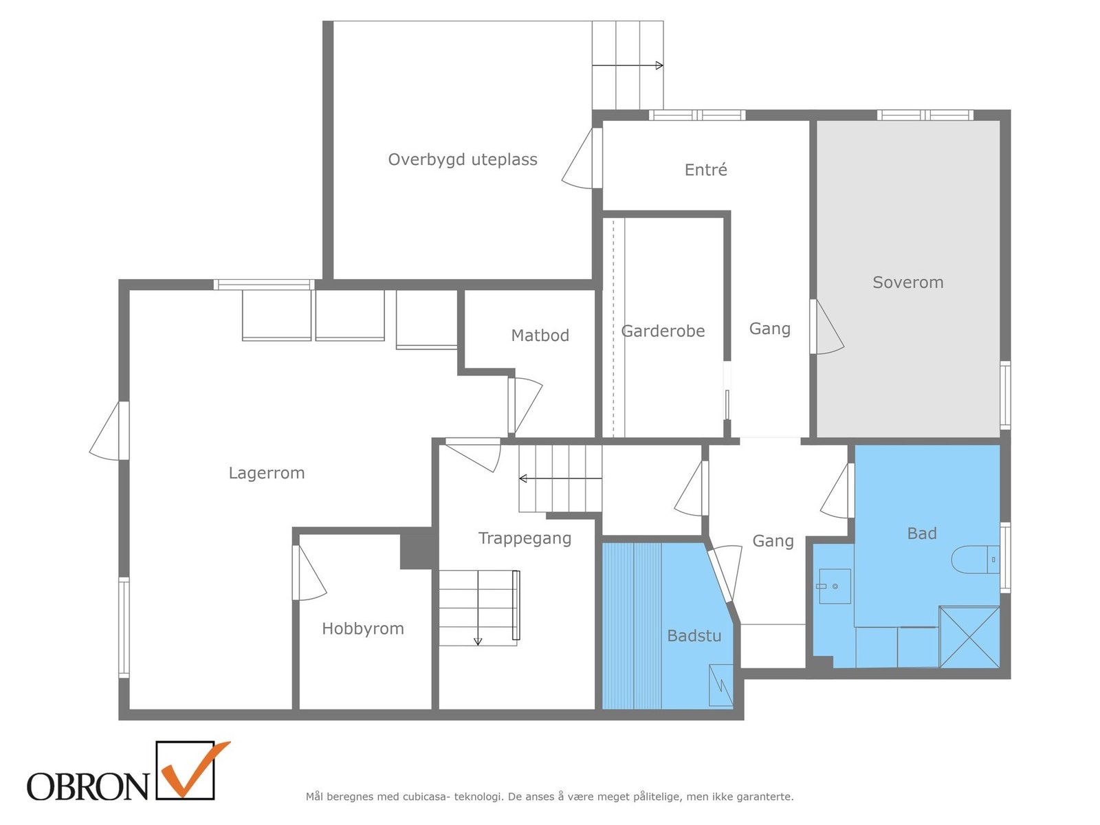 Plan underetasje Galleribilde